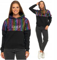 Moraj Női meleg kapucnis pulóver kényelmes leopárdmintás Moraj L (OBD5000-003)