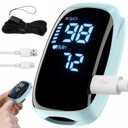 Bedee Pulzoximéter Ujj Pulzusmérő Szaturáció Mérések Otthon és Utazás (Monitor pracy serca)