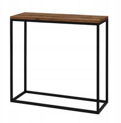  Wotan tölgy tetőtéri konzol Fekete keret 100×30×80 cm (kon01)