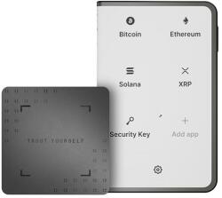 Ledger Portofel electronic Ledger Stax Crypto, pentru monede virtuale Bitcoin, Ethereum, NFT si altele, Black (LEDGERSTAX-RK)