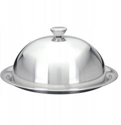 Excellent Houseware Tálaló tálca Fedéllel Acél Ovális tálca Lámpaernyővel 24x10 cm (A12900000)