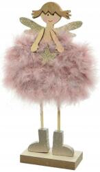 Kaemingk Karácsonyi díszfigura angyalka állvánnyal 23 cm (KAE295191/ALL)
