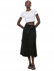 Shein Bő Szabású Pamut MIDI Szoknya 38 M__M