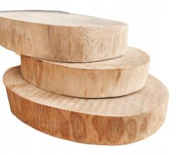 Woodsondeko Fa Szeletek Kéreg Nélkül természetes dekoráció otthonra 3 Db (M986)