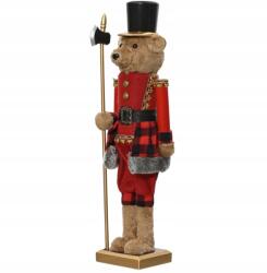 Kaemingk Karácsonyi figura Műanyag medve őr, 58 cm, 1 db (8720194869581)