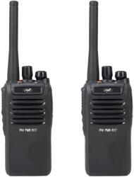 PNI Kit 2 statii radio portabile PNI PMR R17 446MHz, 0.5W, 16 canale PMR si tonuri 50 CTCSS si 104 DCS, programabila, Li-Ion 2200 mA (PNI-R17-2) Statii radio