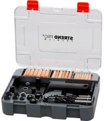 Strend Pro Set pentru dulgheri cu imbinari, dibluri, burghie, cuie, cheie Allen, 83 piese, Strend Pro (2173616) Burghiu