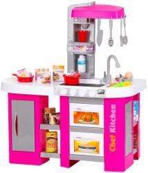 Chipolino Bucatarie pentru copii Chipolino Kitchen 72, 5 cm cu sistem de curgere apa, lumini, sunete si 53 accesorii (DIPK002419SK) Bucatarie copii