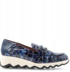 Wonders csatos félcipő, sötétkék, Size 38, bőr, MemoryGel talpbetét (WONDERS C-7612 NOCHE)