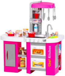 Chipolino Set jucarie Chipolino Kitchen 72, 5 cm cu sistem de curgere apa, lumini, sunete si 53 accesorii Bucatarie copii