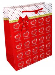 Valentin-napi szívecskés ajándéktasak V-135