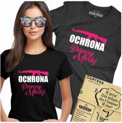 Gartees Női Póló Nyomott Mintával Menyasszonyi Védelem Ajándék Lánybúcsúra Print