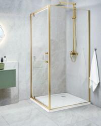 Maxishop Cabina de dus DARLI 90 x 90 x 185 cm Auriu (568284)