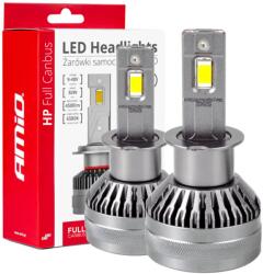 AMiO Becuri LED H3, 50W, 4500LM, 6500K, 9V-48V, Full Canbus, Racire Activa (03672)