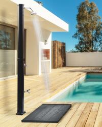 Maxishop Dus solar portabil de gradina TOPOCALMA Argintiu (608371)
