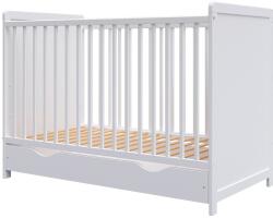 Hubners Patut copii din lemn Hubners Paula 120x60 alb cu sertar (PHPAU12ALS) - kidscare