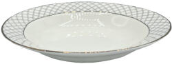  Mély kerámia tányér mintás 22, 5 cm dekoratív (Talerz głęboki szklany we wzorki)