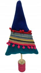 Kaemingk Mini karácsonyfa figura pomponokkal díszített 36 cm (KAE939466/ALL)