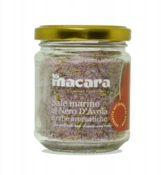  Szicíliai tengeri só Nero d'Avola borral és gyógynövényekkel, 300 g