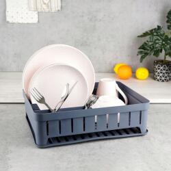 Vilde % Edényszárító edénycsepegtető szürke loft 39, 8x31x12 cm /Vilde (229061-S)