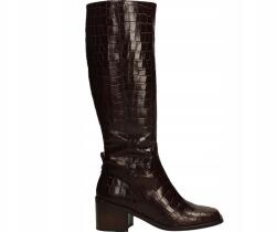 Wonders Csizmák, H-6502, Size 40, bőr, barna, cipzáras (H-6502)