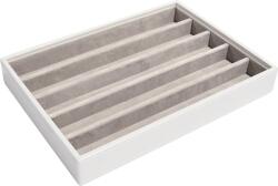 Stackers Casetă pentru bijuterii Stackers cu cinci compartimente classic catifea albă (73780)