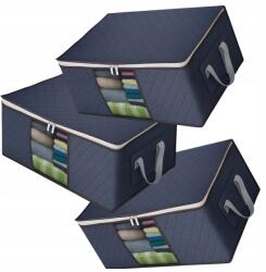 EdiBazzar Univerzális huzat szett, 3 db-os, sötétkék, 90 literes, poliészter (Organizer zestaw 3szt torba do szafy granat)