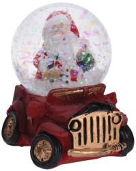 Excellent Houseware Hógömb autó karácsonyi figura 7x6x5 cm (8719987547393)