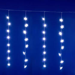  Beltéri ledes hópehely fényfüggöny, hideg fehér (KAF50WH)