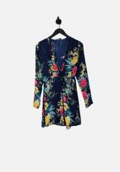 Prettylittlething Sötétkék Ruha Print (34) (470569)