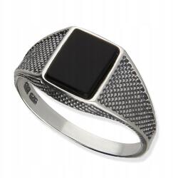 AB-Ag Ezüst Gyűrű Ónix méret 25 Ezüst 925 (p774)