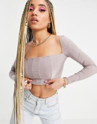 Club L London Fodros Hosszú Ujjú Felső (34) (320556)