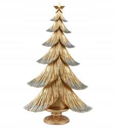 Kaemingk Karácsonyi figura műanyag arany karácsonyfa nagy 48cm 1db (8720725270138)