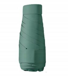  UPF50+ mini utazó napernyő, kompakt, UV, zöld, tokkal (754290146657)