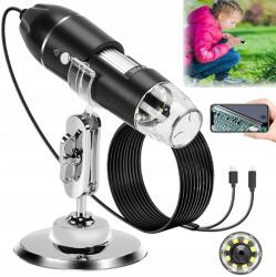 Bedee 1600X digitális mikroszkóp állítható világítással a precíziós feladatokhoz (Mikroskop wysokiej rozdzielczości)