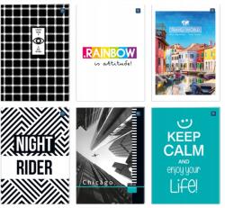 Interdruk Int füzet A4 96 lapos vonalas Uv mix minta (5902277237378)