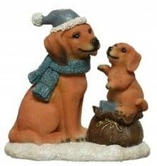 Kaemingk Karácsonyi figura kutyus dekoráció 14, 5 cm 1 db (8720194478080)