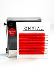 Onrial Színes Műszempillák, mix L, 0, 07mm, 6-10mm, Piros (000058021)