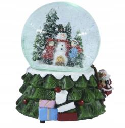 Kaemingk Karácsonyi figura, zenélő hógömb, műanyag, 10x14, 5 cm, 1 db (8720725393219)