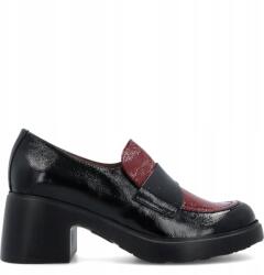 Wonders E-7121, platformos bőr cipő, fekete, Size 36 (WONDERS E-7121 NEGRO VINO)