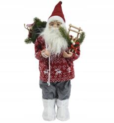 Kaemingk Karácsonyi figura Mikulás poliészter nagy 60cm 1db (8720194264034)