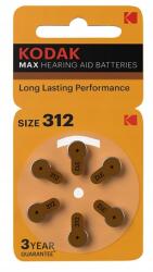 Kodak Akkumulátor hallókészülék KP312 bliszter 6db 1/10 (30423305)