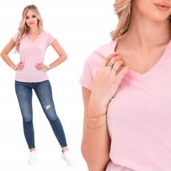 Edoti Női póló basic, Size S, világos rózsaszín, 100% pamut (SLR002)