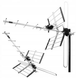  Kültéri Irányított Földfelszíni Tv Antenna Kombó MUX8 DVB-T2 4K Ultra Hd Lte (ANT49)