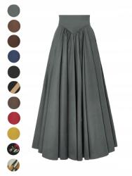 Shein Szoknya Szürke Hosszú Bő Szabású Magas Derekú 42 XL__42