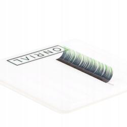 Onrial Ombre zöld műszempillák, 21 sor, C ív, 0, 10 vastagság, 6-13mm (000037543)