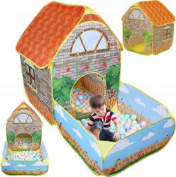 Bedee Gyerek sátor Kastély Kosárral és Golyókkal 50 db Száraz Medence (Bedee)