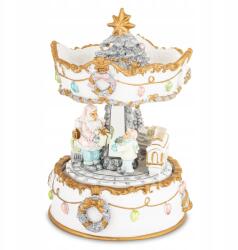 Art-Pol Karácsonyi körhinta zenedoboz, Mikulás, karácsonyi dekoráció, műanyag (180885)