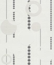 Rasch Tapéta Fehér Kerekek Körzet Ezüst 788006 Rasch (788006)