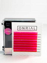 Onrial színes műszempilla mix, L, 0.07mm, 11-14mm, rózsaszín